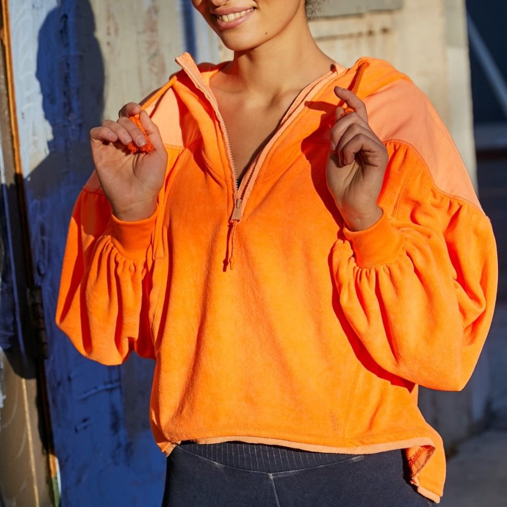 FP Movement Let It Go Sweatshirt- Orange